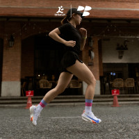 Personal Best Run - Spectrum Crew Sock - Pink Plum